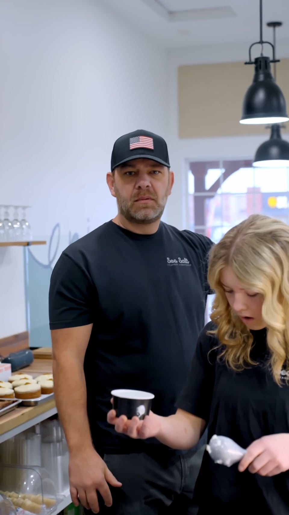 Vertical social spot for Sea Salt Creamery + Bakeshop — scoops and small-batch baking